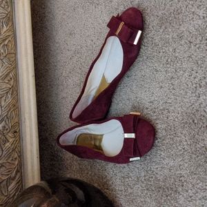 Michael Kors size 10 Burgundy ballet flats